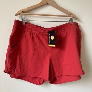 ExOfficio Women's Calusa Amphi 4" Shorts Retro Red XLarge Athletic Shorts